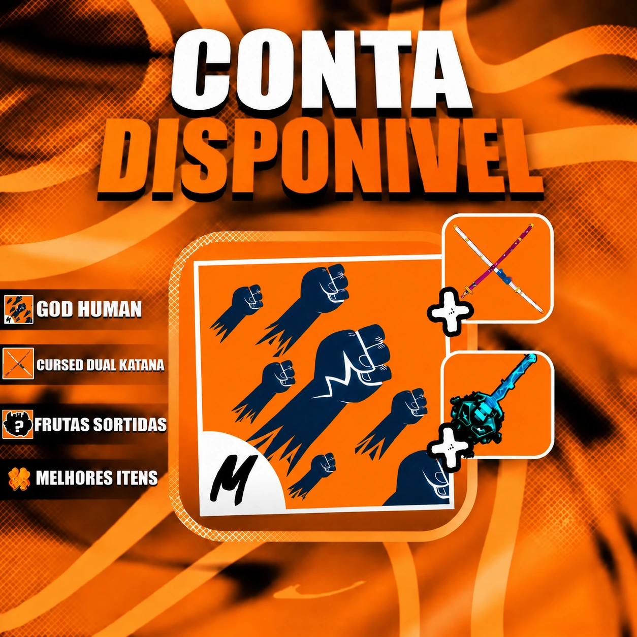『 ⚔️ 』 GODHUMAN + CDK + LEVEL MÁX