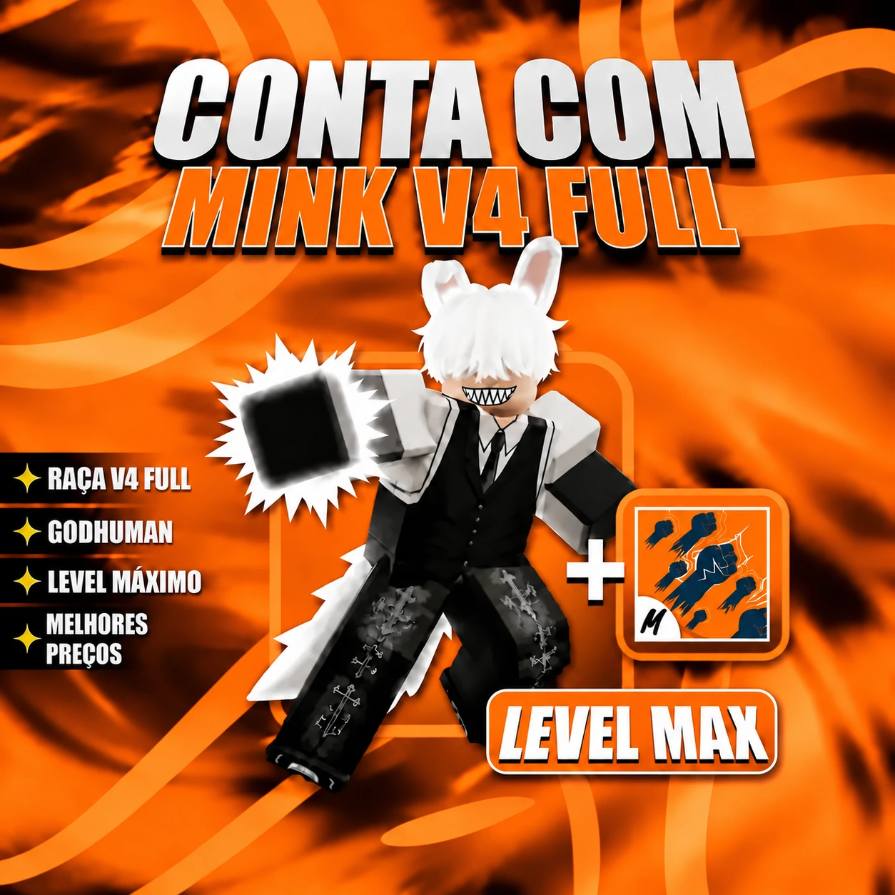 『 🧬 』 MINK V4 FULL + GODHUMAN + LEVEL MÁX