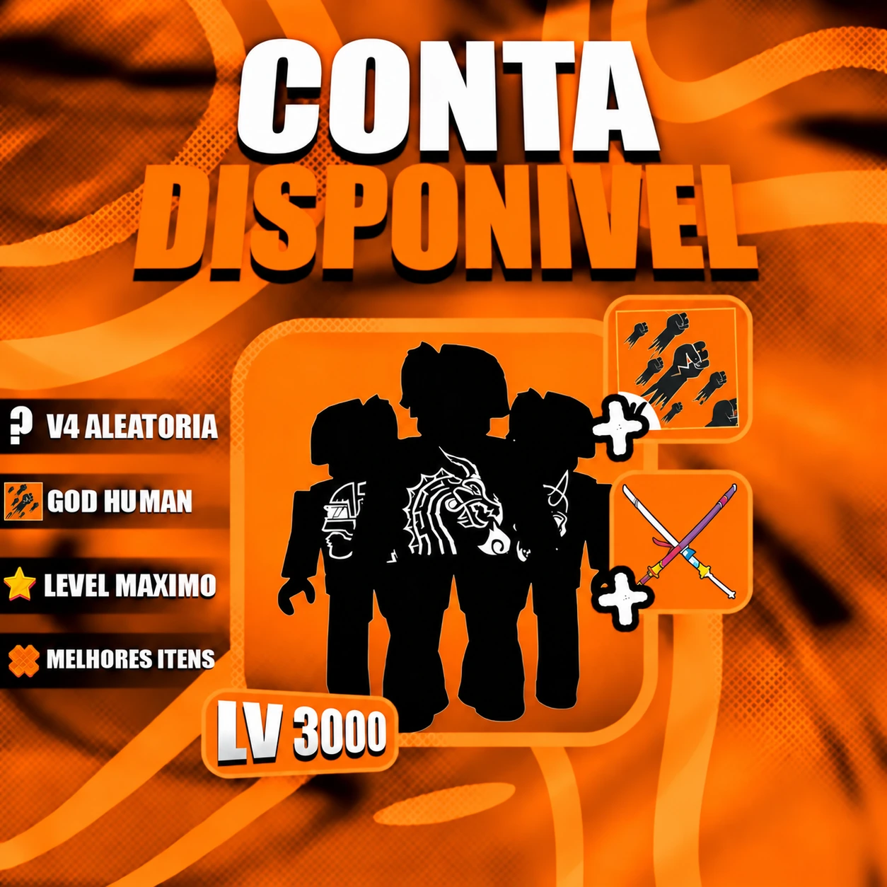 『 🎲 』 RAÇA V4 ALEATÓRIA + GODHUMAN + LEVEL MÁX
